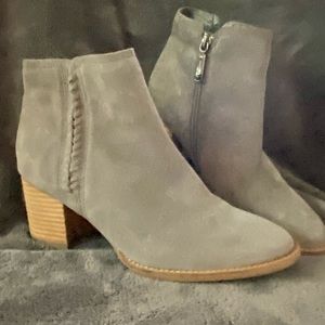 Blondo Gray Nina Waterproof Suede Boots
